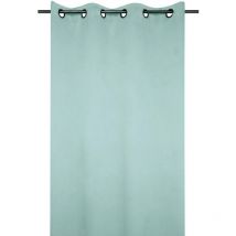 Rideau occultant uni 210gr/m2 Vert d'eau 135x250 cm