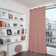 Moondream - Rideau Phonique Occultant et Thermique ' ' Vieux rose 140x260 cm