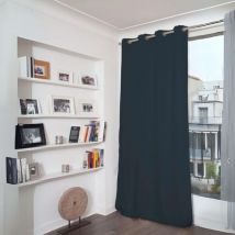 Rideau Phonique Occultant et Thermique "MOONDREAM" Ardoise 140x260 cm
