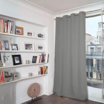 Moondream - Rideau Phonique Occultant et Thermique ' ' Gris 140x260 cm