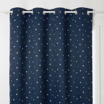 Rideau enfant occultant Espace 135x260cm bleu foncé Atmosphera Créateur D'intérieur