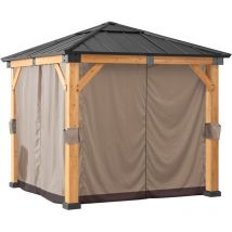 Rideau pour gazebo en cèdre - 273cm x 273cm