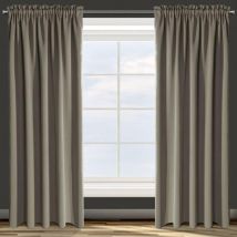 Rideau prêt D91 parisa sur ruban 140X270 cm beige foncé