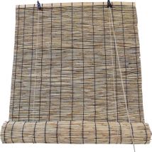 Store Enrouleur 120X200CM 100% Bambou Naturel Rideau Pour Fenetre Ou Porte