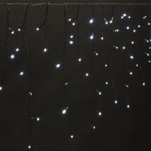 Rideau stalactite extérieur 1185x52cm blanc froid + transfo - Feeric lights & christmas