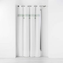 Rideau tamisant 140 x 240 cm 100% coton brodé Amaya Vert