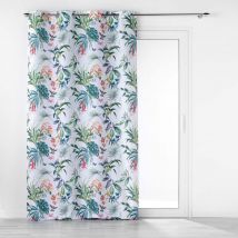 Rideau tamisant esprit exotique Blanc 140x260 cm