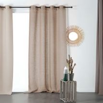 Rideau tamisant et naturel en 100% lin Naturel 145x260 cm