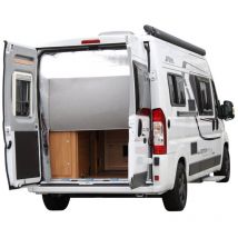 Rideau thermique portes arrières premio 1 panneau sans fenêtre ducato - gris clair Hindermann