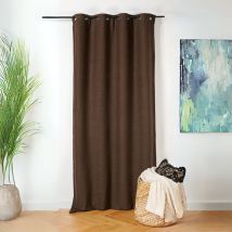 Rideau thermique isolant et obscurcissant 140x260cm 'Inuit' - 140x260cm - Chocolat