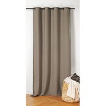 Rideau thermique isolant et obscurcissant 140x260cm 'Inuit' - 140x260cm - Taupe