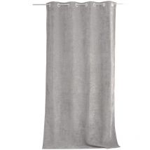 Rideau thermique en velours tramé 'Velvet' - 140x260cm - Gris