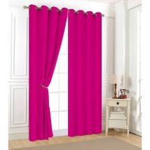 Rideau uni Aveline 140 x 240 cm - Fuchsia