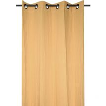 Rideau uni en viscose de bambou Jaune moutarde 135x250 cm