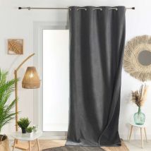 Rideau thermique phonique et semi occultant konfor Gris anthracite 250x260 cm