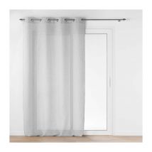 Rideau Voilage Jacquard 'Ophelia' 140x280cm Gris