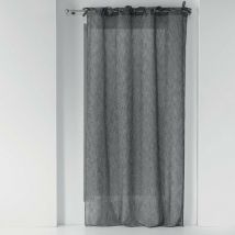 Rideau voile a nouettes 140 x 240 cm Charlotte anthracite