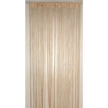 Rideau à Fils Spaghetti Beige 90 x 240 cm - Beige