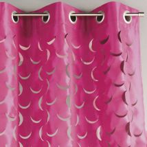 Rideau en taffetas léger découpe laser Rose Blush 140x260 cm