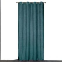 Atout Ciel - Rideau suédine thermique doublé polaire, Vert - 140x240cm prêt a poser