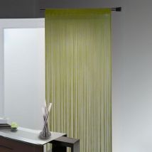 Rideau à Fils Spaghetti Vert clair 90x240 cm