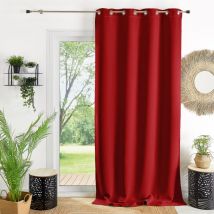 Homemaison - Rideau ameublement 80 % occultant Rouge 140x260 cm