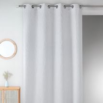 Rideau en jacquard fantaisie Blanc 135x260 cm