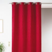 Rideau en jacquard fantaisie Bordeaux 135x260 cm
