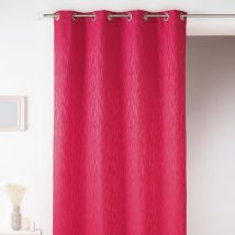 Rideau en jacquard fantaisie Fuchsia 135x260 cm