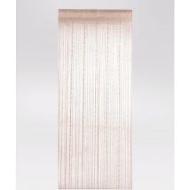 Rideau à fils fantaisie Beige 90x240 cm