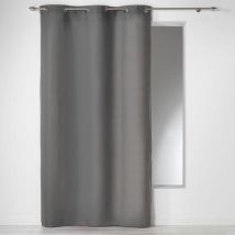 Rideau Uni en 100% Coton Ardoise 140x280 cm