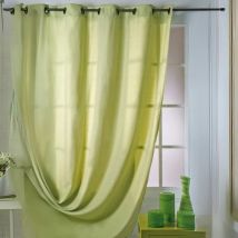 Rideau 80% occultant vu sur d&co Vert clair 140x260 cm