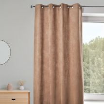 Homemaison - Rideau doublé 100 % occultant et face suédine unie Taupe 140x260 cm