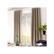 Homemaison - Rideau occultant natte 140 x 240 cm coloris gris