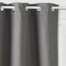 Rideau isolant Tim gris 140x260cm Atmosphera Créateur D'intérieur