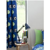 Rideaux Football bleu 183cm