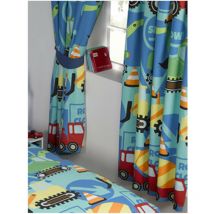 Rideaux Engins chantier 168*183 - Bleu