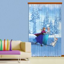Rideaux La Reine des Neiges Glace Disney-Occultant : 140x245 cm