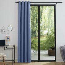 Rideaux occultant bleu tendre 140 x 260 cm
