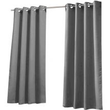 Rideaux simples de couleur unie, tissu occultant, tissu occultant imperméable pour l'extérieur, protection solaire et résistant aux uv, perforé,