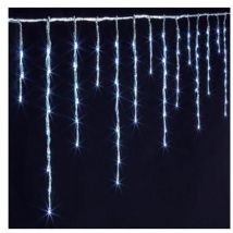 Rideaux stalactites extérieur 10m 600 led blanc froid + transfo - Feeric lights & christmas