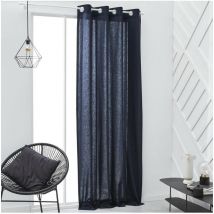 Rideau a oeillets Today 140x240cm - 100% Coton - Navy