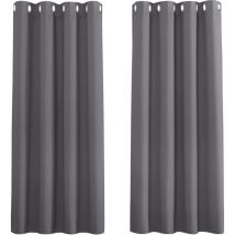 Rideaux Thermiques - Rideau Anti Froid/Chaleur Rideaux Occultant à Oeillets Décoration de Fenêtre Insonorisation Isolation pour Enfant/Adulte, 132 x