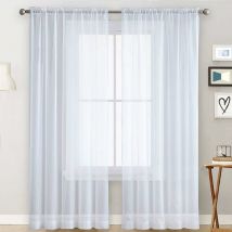 Rideaux transparents salon tringle poche fenêtre panneaux de rideaux chambre rideaux semi-transparents en voile rideaux transparents
