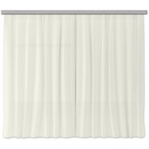 Rideaux unicolore beige - 2 pièces - L180 cm x h 160cm