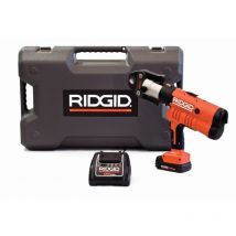 Ridgid - Pressatrice a batteria completo di caricabatteria da 230V, batteria a Li-Ion 18V 2.0 e cassetta di trasporto rp 340-B