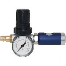 Riduttore di pressione a spinta Fairair con attacco di sicurezza g 1/4, raccordo spinato nw 7,2 0,5-10 bar, FA30011