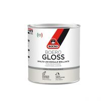 Boero gloss vernice smalto universale brillante anticorrosivo per ferro e legno colore marrone castagna 2 lt