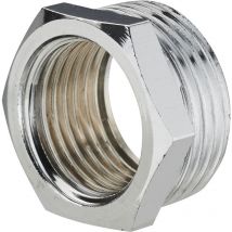 Riduzione per valvola di spurgo cromata, M15x21 - F08x13 Noyon&thiebault