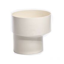 Riduzione in pvc- bicchiere su diametro maggiore : Colore - Avorio, Diametro - 100x40